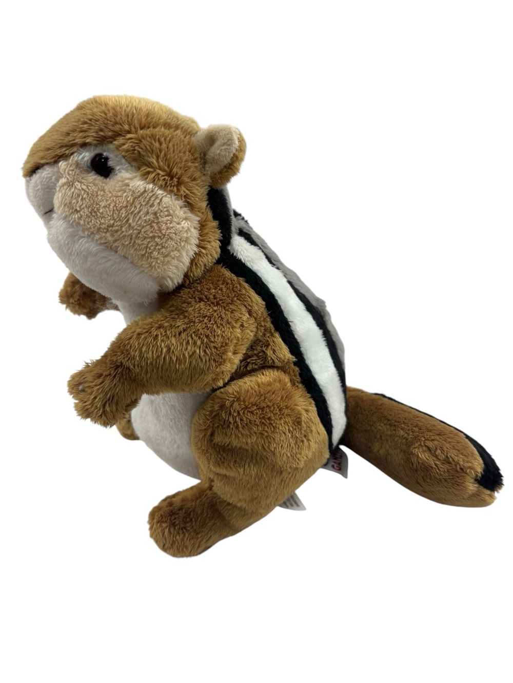 GANZ Webkinz Plush Chipmunk Brown, Gray & Black Striped HM217